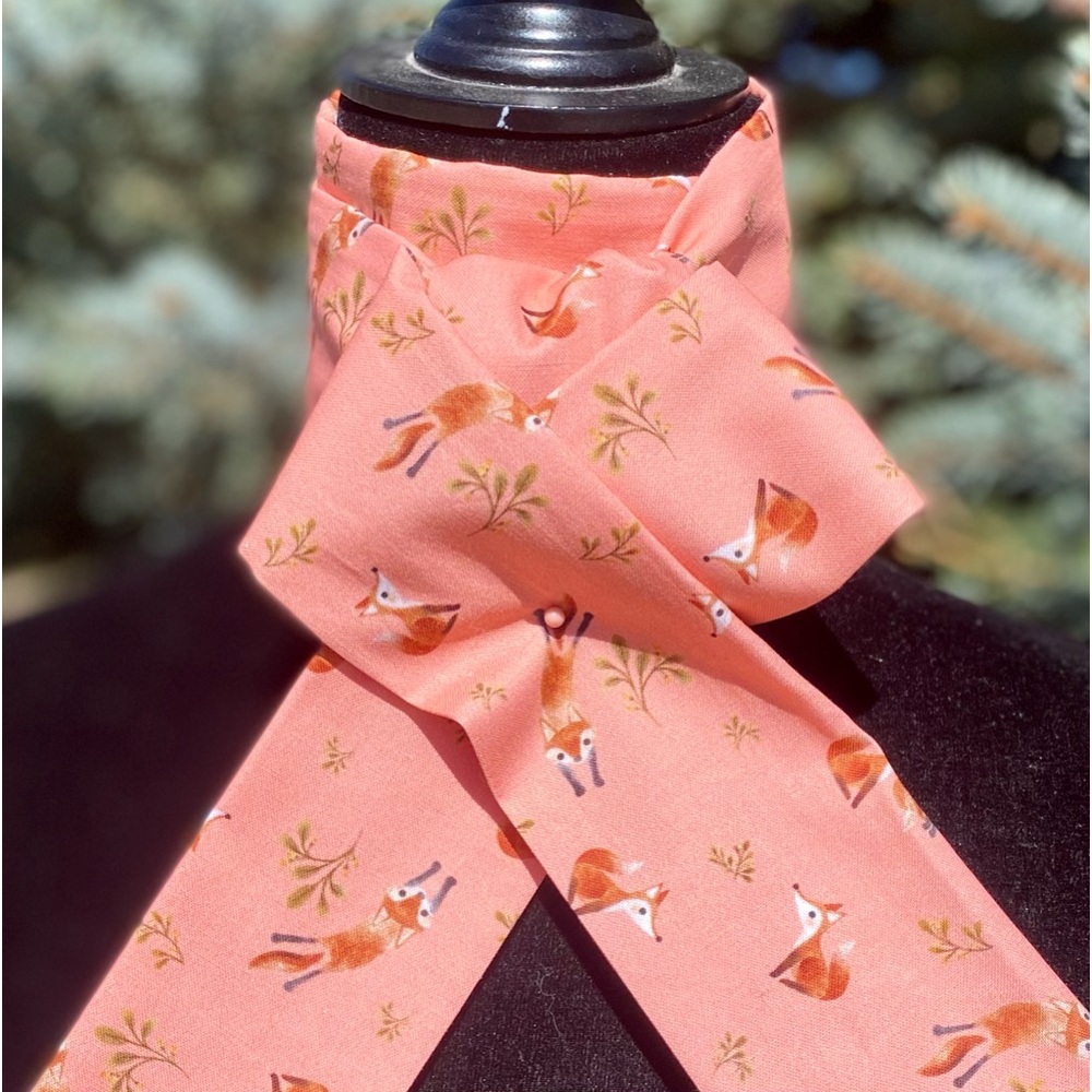 Foxhunting Equestrian Stock Tie Foxy 4 Fold